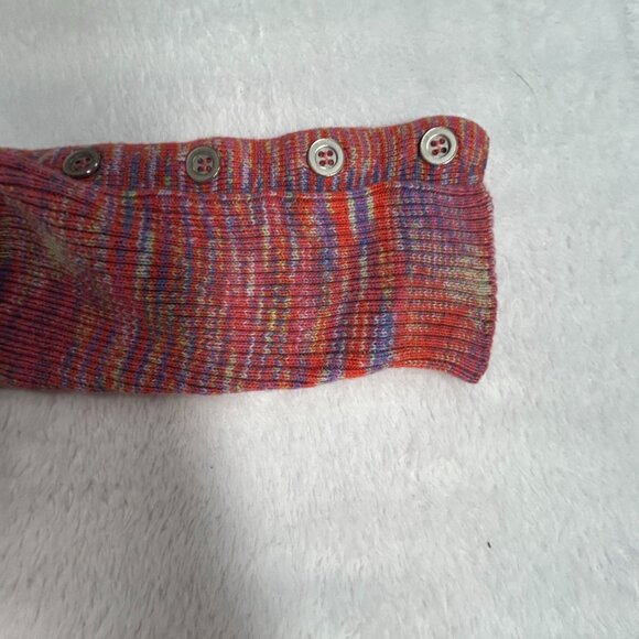 Sundance Womens Multicolor Ribbed V-Neck Henley Sweater Top Medium Long Sleeve - Picture 8 of 8